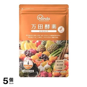  5個セット健康食品 発酵 熟成 ショウガ 万田酵素 GINGERペースト 分包 タイプ 77.5g (2.5g×31包)