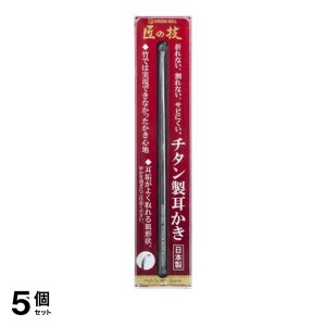  5個セット耳垢 耳かき  匠の技 チタン製耳かき 1本(定形外郵便での配送)