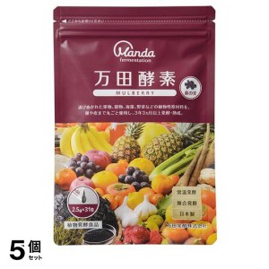  5個セット健康食品 発酵 熟成 万田酵素 MULBERRY ペースト 分包タイプ 2.5g×31包