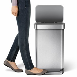 レクタンギュラ−ステップカン 45L シルバー simplehuman