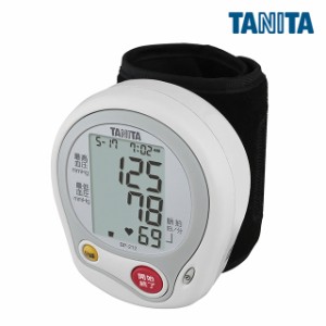 タニタ手首式血圧計 BP-212 ホワイト 脈 計測 手首式 コンパクト シンプル 見やすい 文字が大きい 操作簡単 1人分60回記録メモリ健康管理