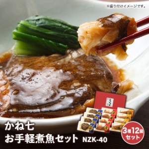 かね七 煮魚ギフト お手軽煮魚セット NZK-40 簡単 レトルト 個食 おかず 夕飯 夕食 常備 常温