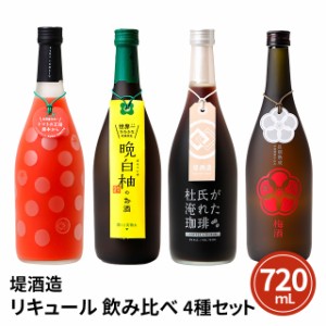 堤酒造 リキュール 飲み比べ 4種セット 720mL ×4本 飲み比べセット 焼酎