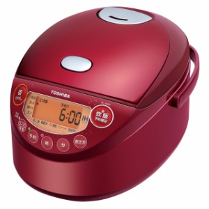 東芝 IH炊飯器 RC-6XM グランレッド 3.5合炊き 一人暮らし IHジャー炊飯器 保温白米24時間 備長炭鍛造かまど釜 TOSHIBA