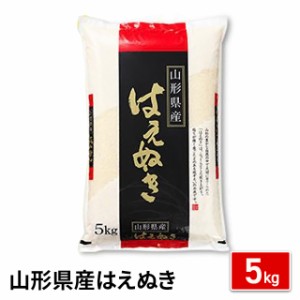 お米 山形県産 はえぬき 精白米 5kg 令和5年産 / ブランド米 米 国内産 山形産 