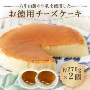 お徳用チーズケーキ 約270g（6号）2個セット 約18cm スイーツ 洋菓子 ケーキ スポンジケーキ ダイレクト