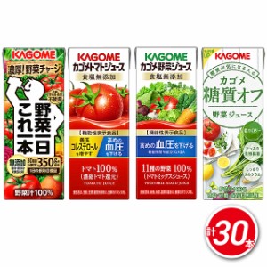 野菜ジュース カゴメ 野菜飲み比べ4種セット30本