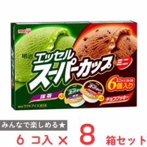 [アイス] 明治 エッセル スーパーカップ ミニ 抹茶・チョコクッキー 480ml×8個 明治