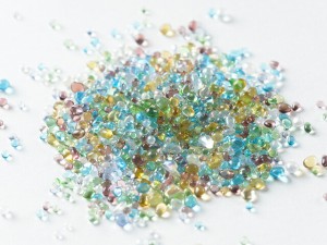 極小サイズ まんまるガラス粒 全色mixセット 10g 1mm~3mm ガラス玉 レジン パーツ 封入 アクセサリーパーツ