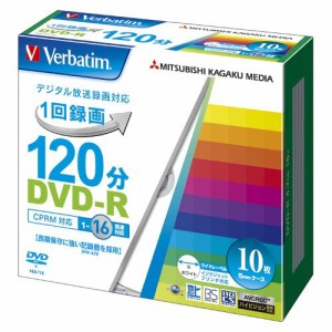 三菱化学メディア 録画用DVD-R X16 10枚入 IJP白 1 パック VHR12JP10V1 文房具 オフィス 用品