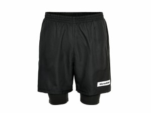 ニューライン：【メンズ】ブラック 2レイショーツ【newline Black 2-Lay Shorts スポーツ ランニング パンツ】