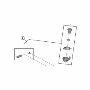 [2]ケーブル固定ボルトユニット＆ケーブルアジャストボルトユニット（M4×9.5）
