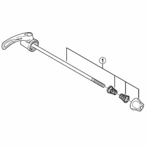 [1]クイック軸組立品（168mm）