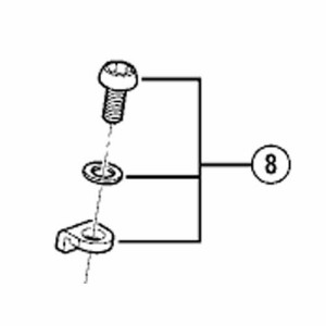 [8]ケーブル固定ボルト（M6×11.5）ユニット