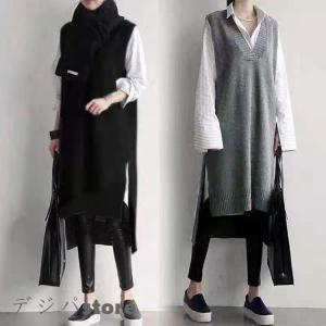 ニット ベスト ロング丈の通販 Au Pay マーケット