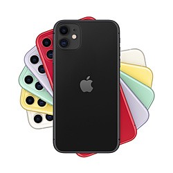 (中古)Apple iPhone11 64GB ブラック MHDA3J/A SIMフリー(258-ud)