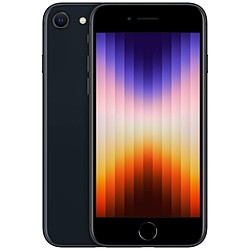 (中古)Apple iPhone SE 第3世代 64GB ミッドナイト MMYC3J/A SIMフリー(258-ud)