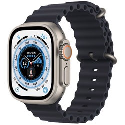 (中古)Apple Apple Watch Ultra GPS + Cellular 49mm チタニウムケース ミッドナイトオーシャンバンド(269-ud)