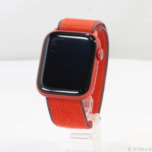 (中古)Apple Apple Watch Series 6 GPS 44mm (PRODUCT)REDアルミニウムケース (PRODUCT)REDスポーツループ(276-ud)