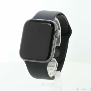 (中古)Apple Apple Watch Series 4 GPS 44mm スペースグレイアルミニウムケース ブラックスポーツバンド(297-ud)