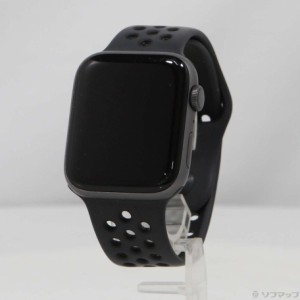 (中古)Watch Series 4 Nike+ GPS 44mm スペースグレイアルミニウムケース アンスラサイト/ブラックNikeスポーツバンド(262-ud)