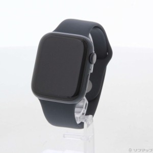 (中古)Apple Apple Watch Series 8 GPS 45mm ミッドナイトアルミニウムケース ミッドナイトスポーツバンド(368-ud)