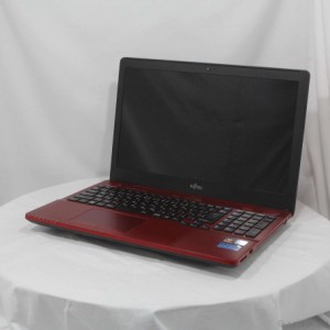 (中古)FUJITSU LIFEBOOK AH53/A3 FMVA53A3R ルビーレッド (Windows 10)(269-ud)