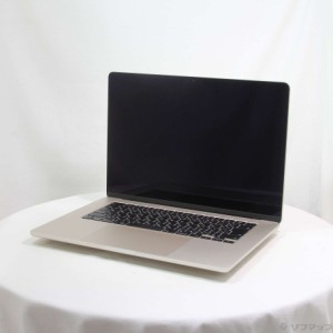 (中古)Apple MacBook Air 15.3-inch Mid 2023 MQKU3J/A Apple M2 8コアCPU_10コアGPU 8GB SSD256GB スターライト (13.5 Ventura)(258-ud)