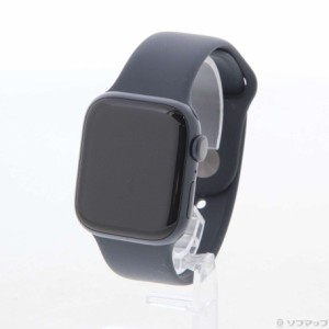 (中古)Apple Apple Watch Series 8 GPS 41mm ミッドナイトアルミニウムケース ミッドナイトスポーツバンド(348-ud)