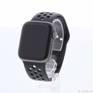 (中古)Watch Series 5 Nike GPS 40mm スペースグレイアルミニウムケース アンスラサイト/ブラックNikeスポーツバンド(258-ud)