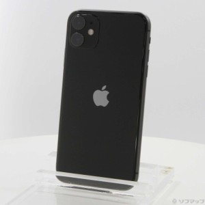 (中古)Apple iPhone11 64GB ブラック MHDA3J/A SIMフリー(305-ud)