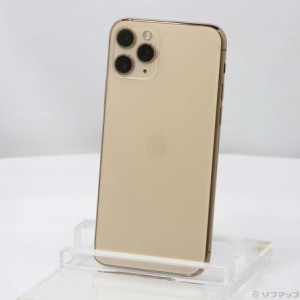 (中古)Apple iPhone11 Pro 256GB ゴールド MWC92J/A SIMフリー(251-ud)