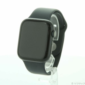 (中古)Apple Apple Watch Series 8 GPS 45mm ミッドナイトアルミニウムケース ミッドナイトスポーツバンド(297-ud)