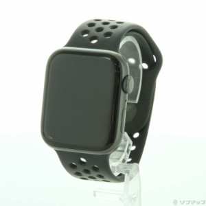 (中古)Watch Series 5 Nike GPS 44mm スペースグレイアルミニウムケース アンスラサイト/ブラックNikeスポーツバンド(276-ud)