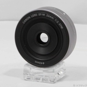 (中古)Canon EF-M 22mm F2 STM シルバー (レンズ)(CANON Mマウント)(198-ud)