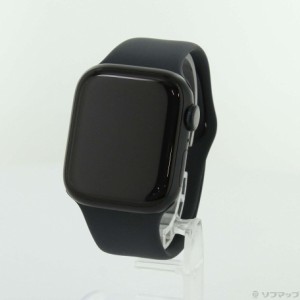 (中古)Apple Apple Watch Series 8 GPS 41mm ミッドナイトアルミニウムケース ミッドナイトスポーツバンド(352-ud)