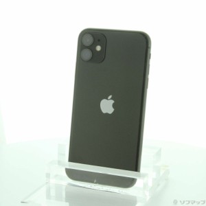 (中古)Apple iPhone11 64GB ブラック MHDA3J/A SIMフリー(258-ud)