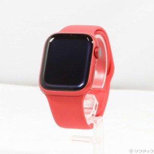 (中古)Apple (展示品) Apple Watch Series 8 GPS 41mm (PRODUCT)REDアルミニウムケース (PRODUCT)REDスポーツバンド(352-ud)
