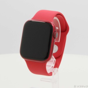 (中古)Apple Apple Watch Series 7 GPS + Cellular 45mm (PRODUCT)REDアルミニウムケース レッドスポーツバンド(276-ud)