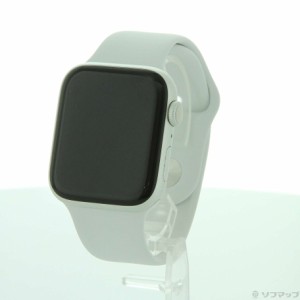 (中古)Apple Apple Watch Series 5 GPS 44mm シルバーアルミニウムケース ホワイトスポーツバンド(269-ud)