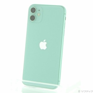 (中古)Apple iPhone11 128GB グリーン MWM62J/A SIMフリー(352-ud)