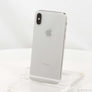 (中古)Apple iPhoneX 64GB シルバー MQAY2J/A SIMフリー(269-ud)