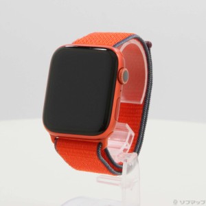 (中古)Apple Apple Watch Series 6 GPS 44mm (PRODUCT)REDアルミニウムケース レッドスポーツループ(276-ud)