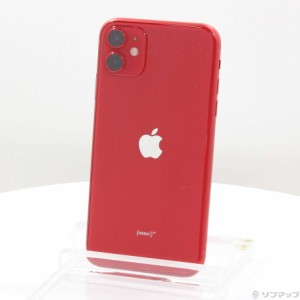 (中古)Apple iPhone11 64GB プロダクトレッド MWLV2J/A SIMフリー(262-ud)