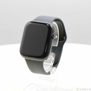 (中古)Apple Apple Watch Series 7 GPS 45mm ミッドナイトアルミニウムケース ミッドナイトスポーツバンド(368-ud)