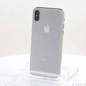 (中古)Apple iPhoneX 64GB シルバー MQAY2J/A SIMフリー(196-ud)