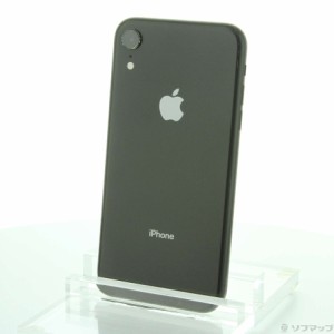 (中古)Apple iPhoneXR 64GB ブラック MH6U3J/A SIMフリー(352-ud)