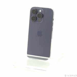 (中古)Apple iPhone14 Pro 128GB ディープパープル MQ0F3J/A SIMフリー(297-ud)