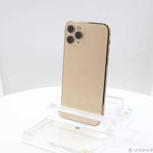 (中古)Apple iPhone11 Pro 256GB ゴールド MWC92J/A SIMフリー(258-ud)