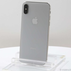 (中古)Apple iPhoneX 64GB シルバー NQAY2J/A SIMフリー(344-ud)